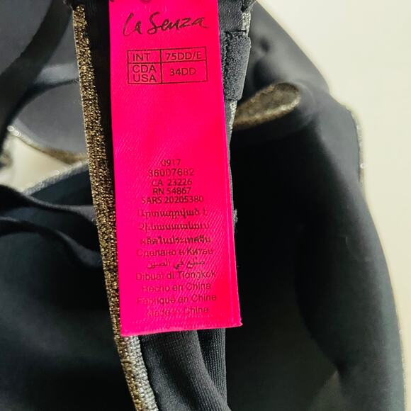 La Senza Silver Gray Padded T Shirt Bra 34DD - Picture 5 of 7